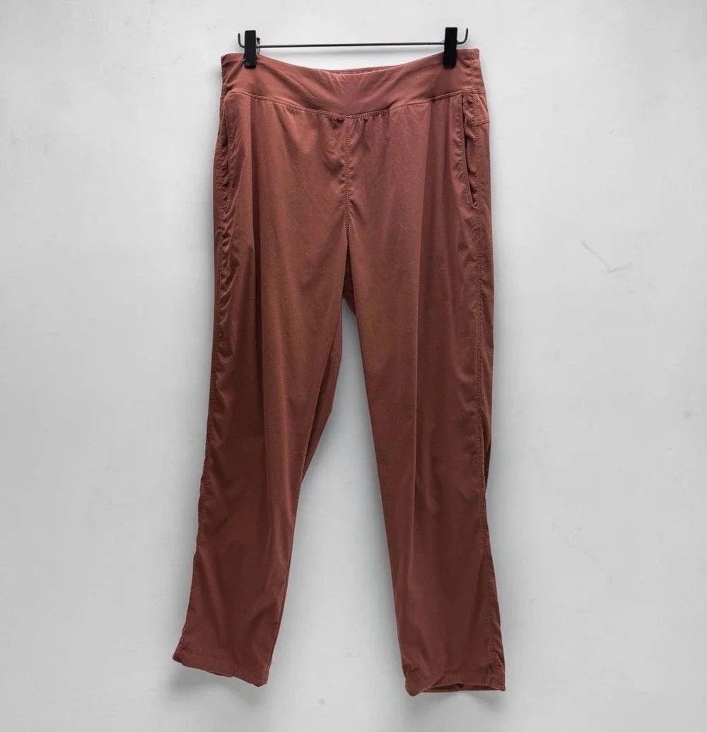 Mountain Hardwear Pants Women’s Medium Brown Hiking Trail Travel Lightweight